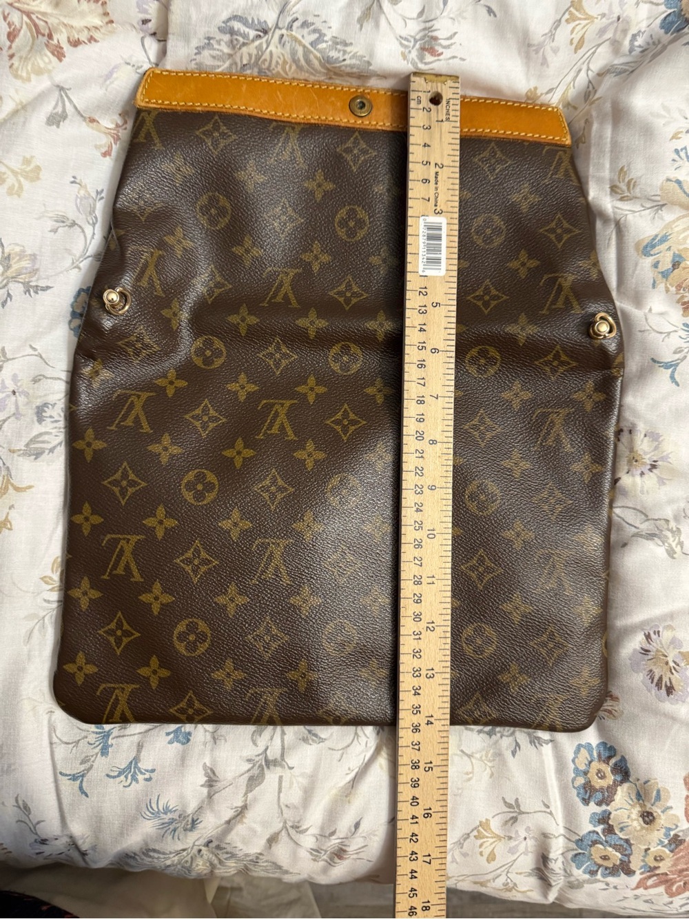 Louis Vuitton Monogram Clutch Vintage LV Pochette Bag No Strap - Picture 12 of 13